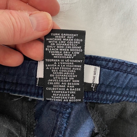 Nine & Company by‎ Nine West Women's Blue Capri Denim Pants Size 4 - Picture 6 of 10